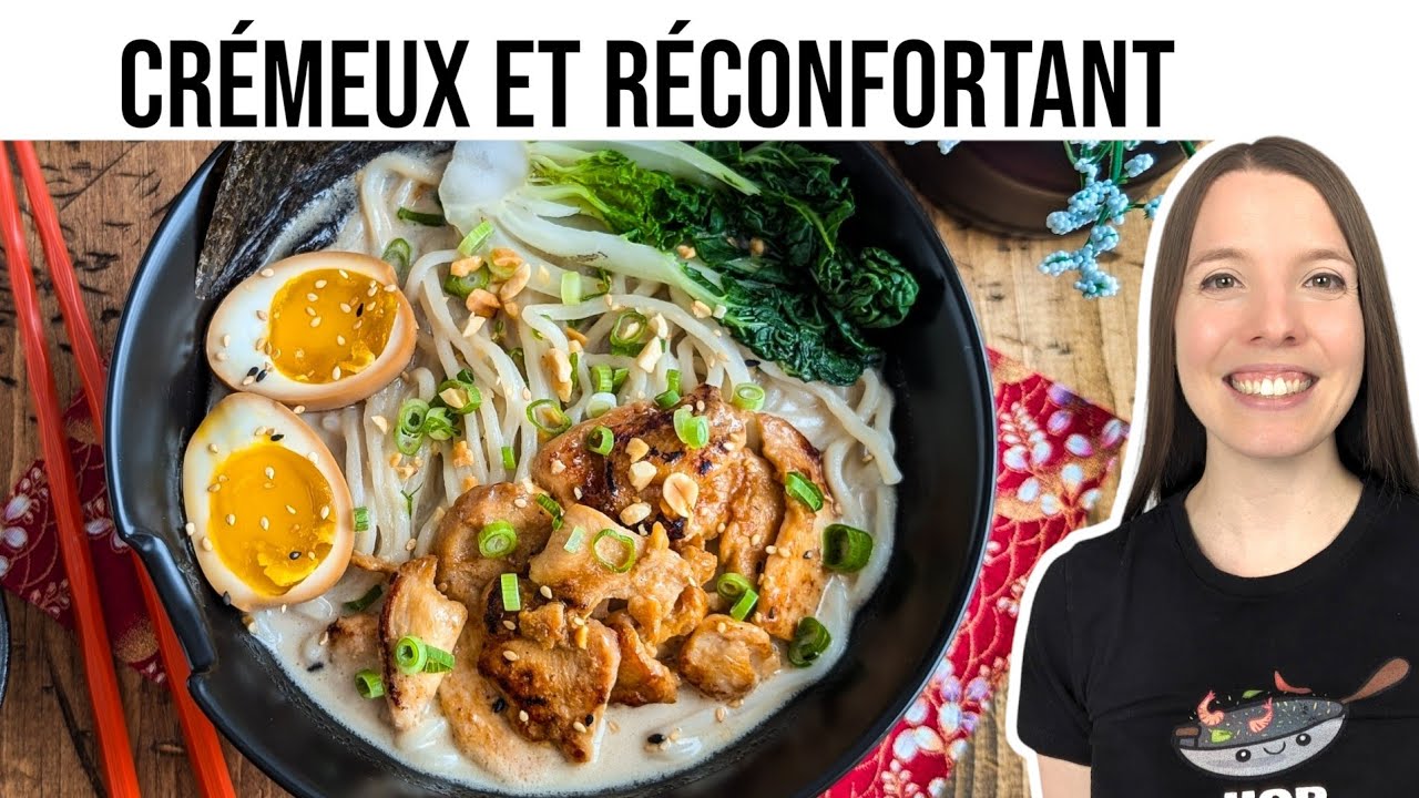 Recette de Ramen Crémeux aux Arachides et Miso - HOP DANS LE WOK