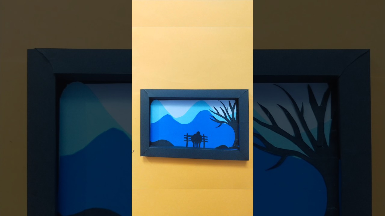 landscape stencil art || stencil frame| 