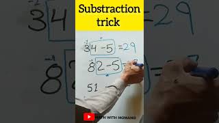 &quot;Subtract Numbers in Seconds – Amazing Trick!&quot;#maths #mathwithmomand #mathstricks