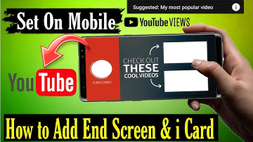 How to set YouTube I Card & End screen card in tamil | SAV SMART TECH