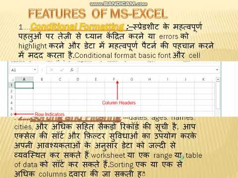 Update WHAT IS MS EXCEL, INTRODUCTION TO EXCEL, SPREADSHEET, WORK BOOK, ROW 1048576, COLUMN 16384,SHEET 256