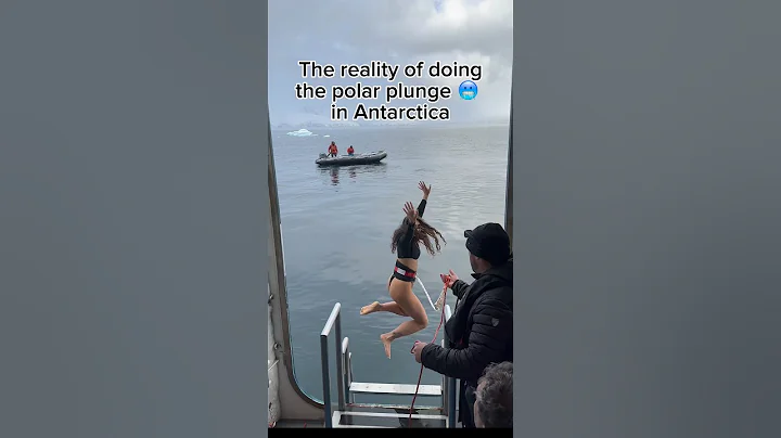 Jumping into FREEZING cold ANTARCTIC water #polarplunge#antarctica#traveler#expedition