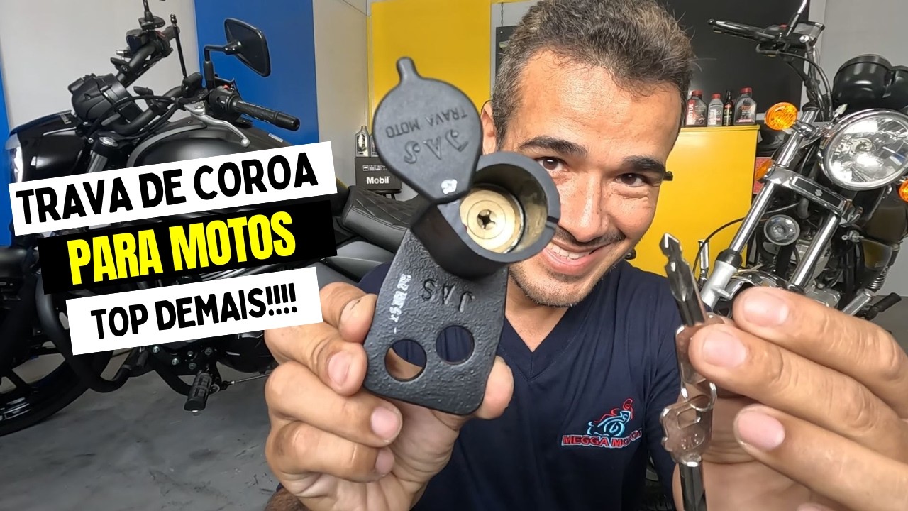 MELHOR OPÇÃO DE TRAVA DE SEGURANÇA PARA MOTOS - TRAVA DE COROA