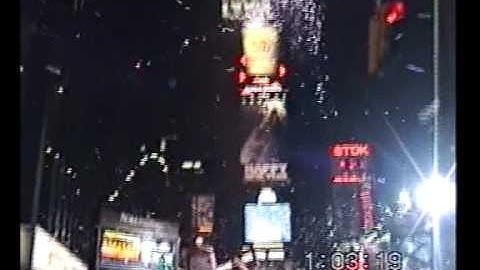 Vervaart at the balldrop New York 1996-1997