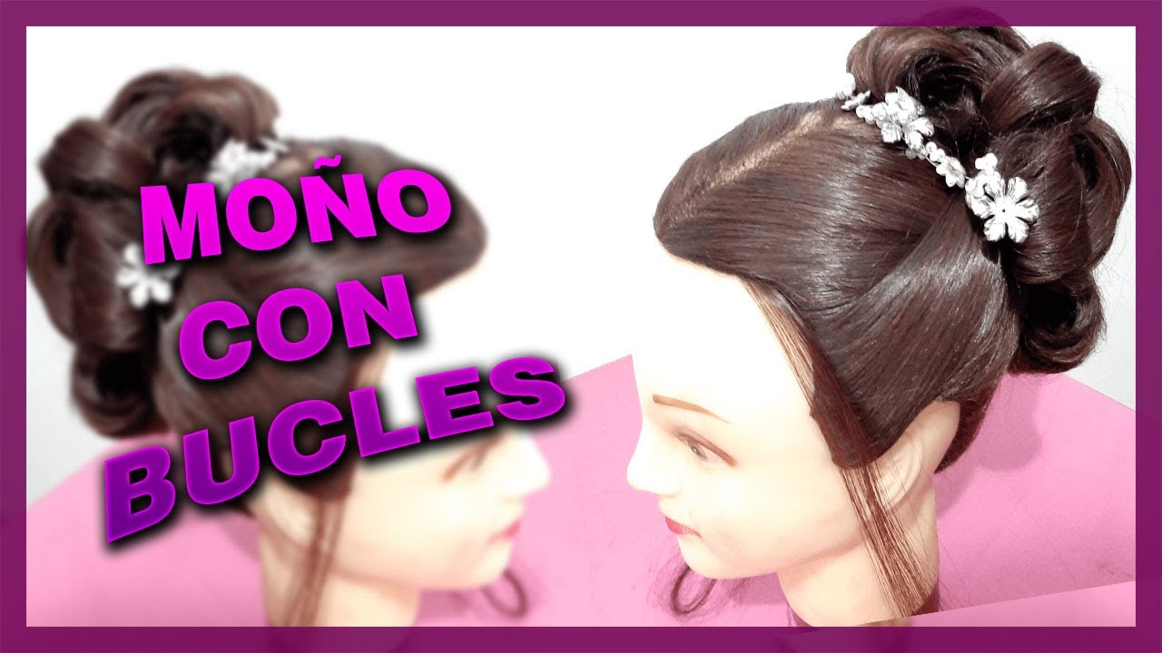 MOÑO CON BUCLES - YouTube
