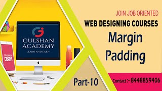 web designing full course in hindi part-10 || margin padding in css