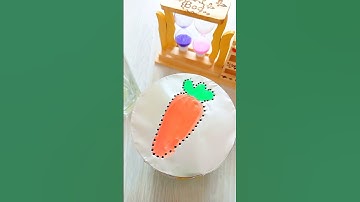 Drawing a carrot 🥕🥕#satisfying #art #relaxing #asmr #asmrsounds #shorts