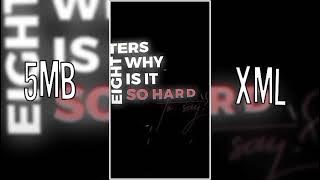 PRESET AM ML SAD AESTHETIC TYPOGRAPHY 🥀 8 Letters ✨ TREND TIKTOK