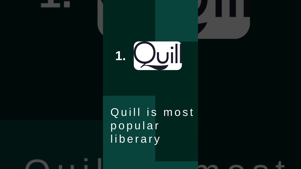 Top 3 Rich Text Editor Libraries For Next Js React Quill Tiptap TinyMCE