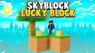 Sky block but Every block Is Lucky Block ?? PE/mobile Gameplay 💫 Ep :- 1