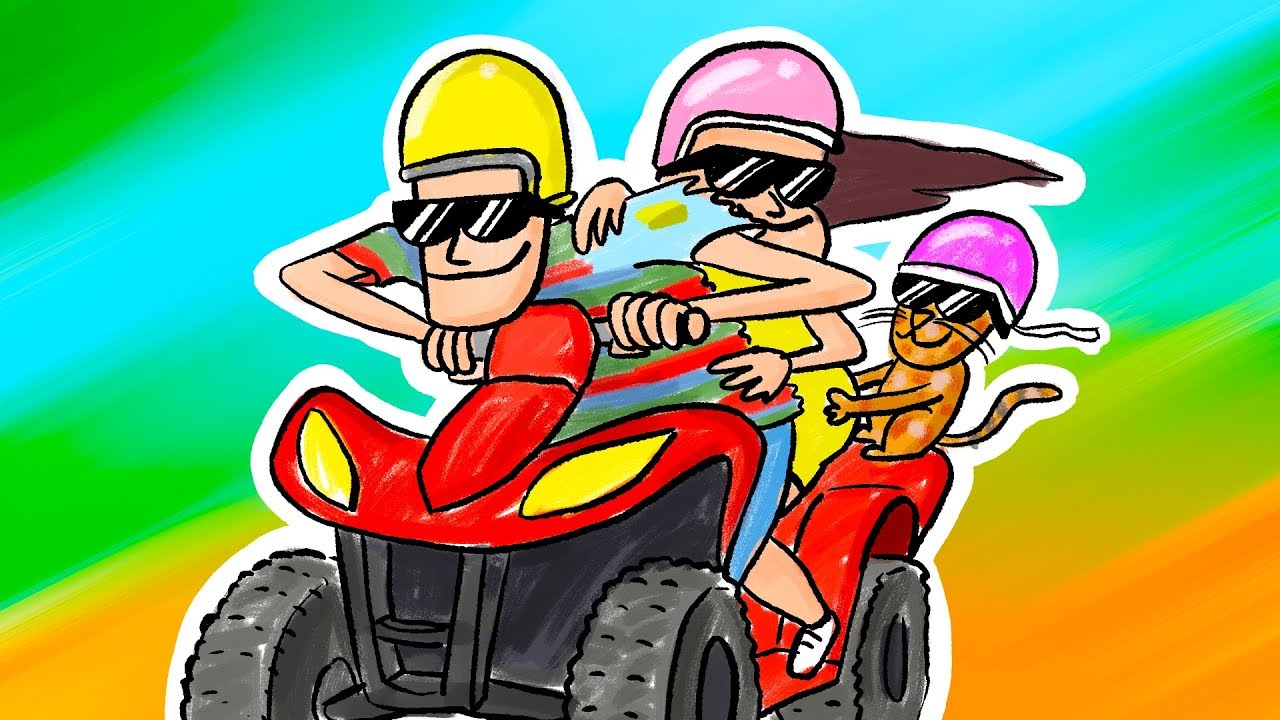 Katten redden op een Quad