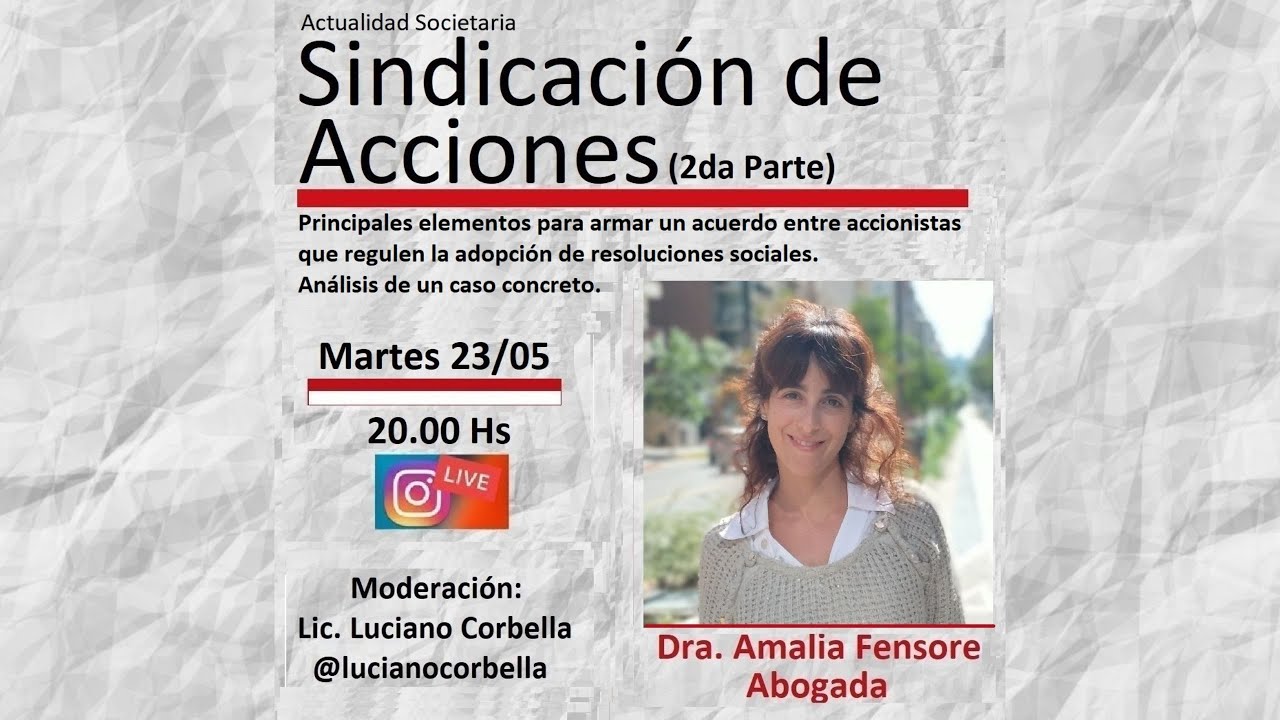 Sindicación de acciones; Qué es y cómo redactarlo. Acuerdos