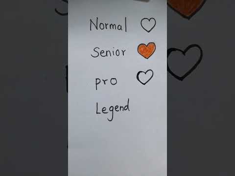 Heart ❤ drawing | Pro vs Legend drawing #artdrawing #art #shorts #easydraw