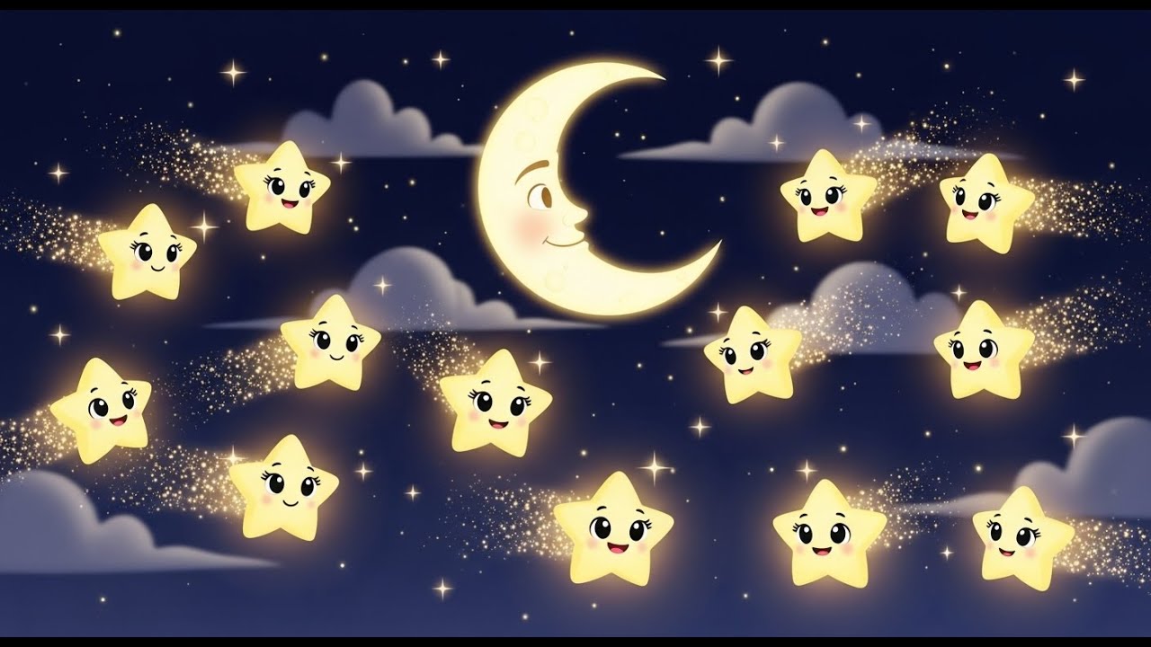 Twinkling Stars Counting at Night ⭐🌙 | Numbers Song for Kids | Learn to Count 1 to 10