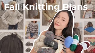 my (realistic) fall knitting plans 🍂w/ yarn 2026
