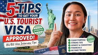5 Tips to Get Your U.S. Tourist Visa Approved 🇺🇸 | B1/B2 Visa Interview Tips for Filipinos