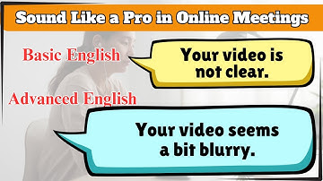English for Online Meetings: Fixing Audio, Video & Network Issues Like a Pro #bussinessenglish