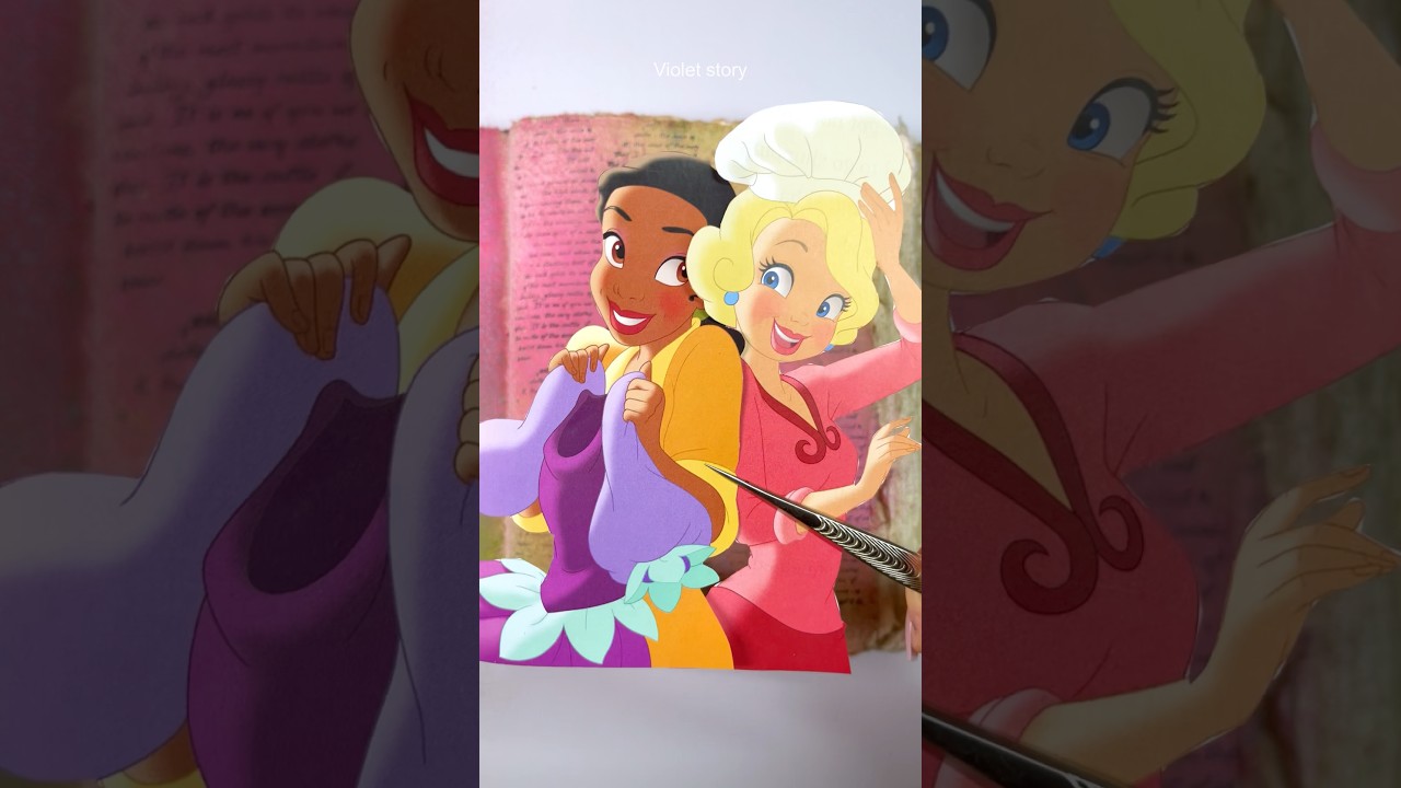 Journaling 다꾸 | The Princess And The Frog : Tiana & Charlotte 공주와 개구리 티아나 & 샬롯 | Scrapbooking