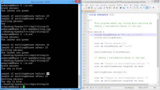 Programming example - Advanced strings