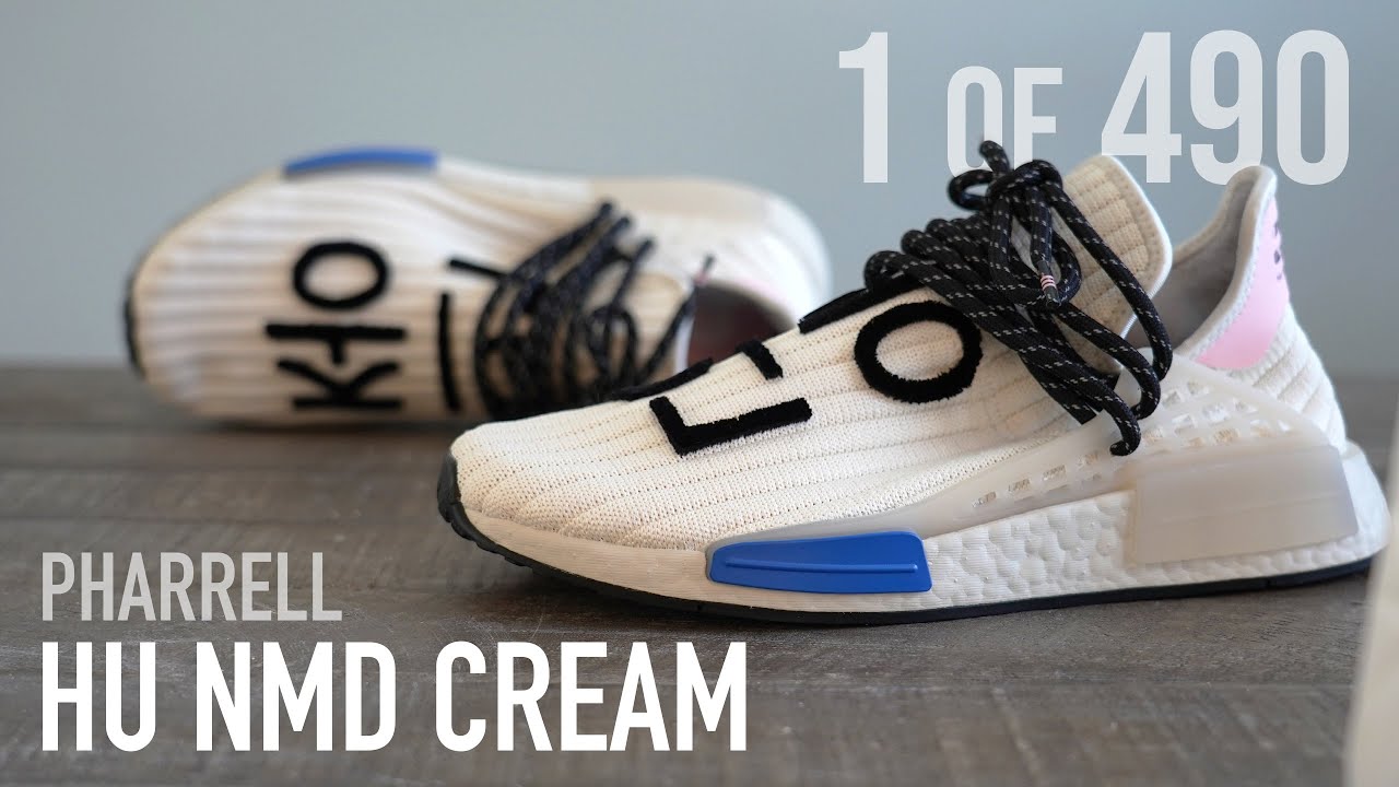 One the RAREST Pharrells 1 of Adidas Pharrell NMD Cream REVIEW YouTube