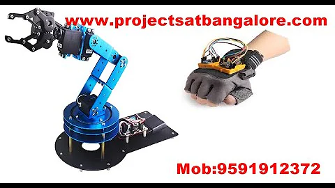 Hand Motion Controlled Robotic Arm|Hand Gesture Controlled Robot|Gesture Controlled Robotic Arm|