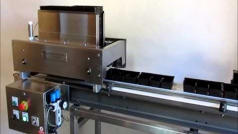 Cookie Tray Denester Machine by "Traypack"™ In Action