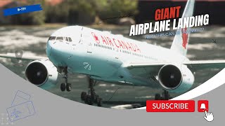 Most SCARY GIANT Plane Flight Landing!! Boeing 777 Air Canada Landing at Tampa Airport