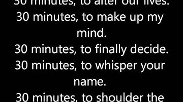 [Lyrics] 30 Minutes - t.A.T.u.