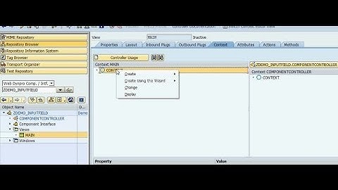 SAP ABAP Webdynpro tutorial - Session 2