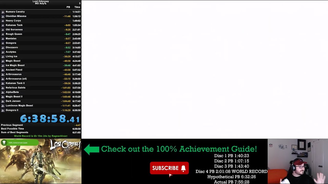 Lost Odyssey Any% Speedrun -- NEW 2nd PLACE!! [6h 38m 58s]