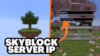 Minecraft 26.1.2 Skyblock Server IP Address