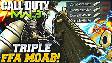 INSANE TRIPLE FLAWLESS MOAB *IN FREE FOR ALL* (modern warfare 3 Gameplay) "COD MW3"