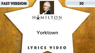 Video thumbnail of "20 episode: Hamilton - Yorktown [Music Lyrics] - 3x faster"