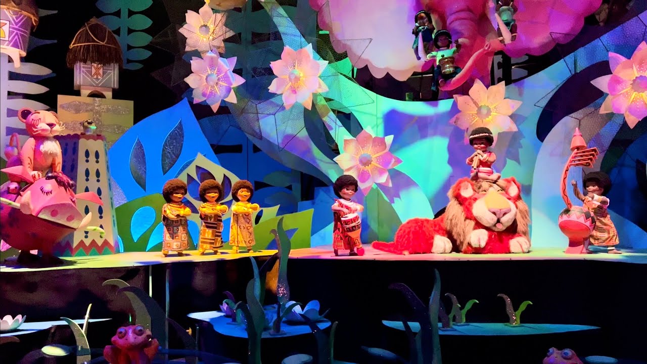 “it’s a small world” Right side view Full ride Disneyland