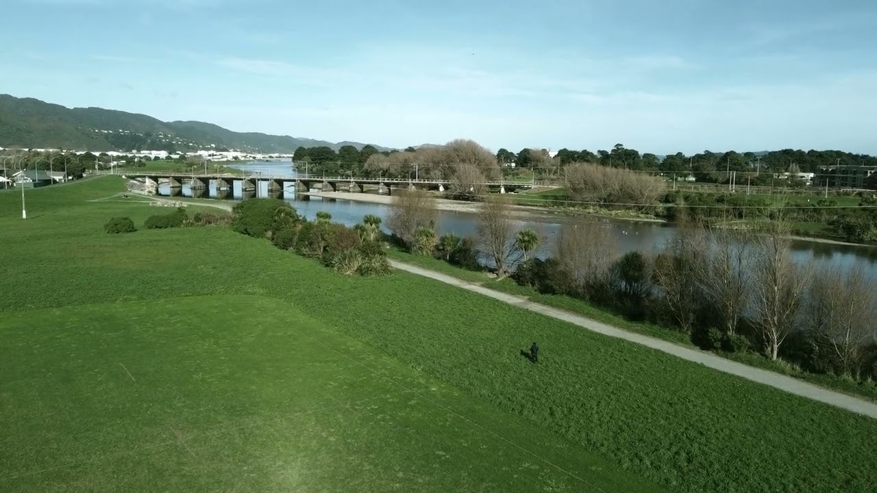 Aerial view lower hutt river | Wellington | New Zealand