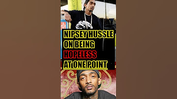Nipsey Hussle on being hopeless at one point. #tmc #nipseyhussle #themarathiman