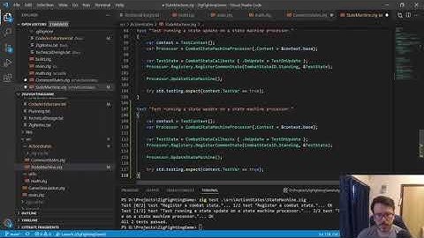 Zig Fighting Game  - Character Action State Machine Implementation Part 3