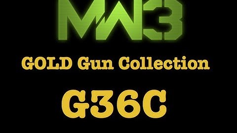 Modern Warfare 3: GOLD Gun Collection - G36C (M.O.A.B on Fallen)