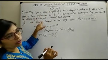class 10 The sum of the digits of a two-digit number is 9. Also, nine times this number is twice the