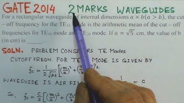 Video Solution to GATE 2014 Problem - Waveguides