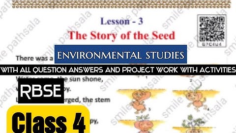 RBSE Class 4 Evs lesson 3 the story of the seed question answers and project work