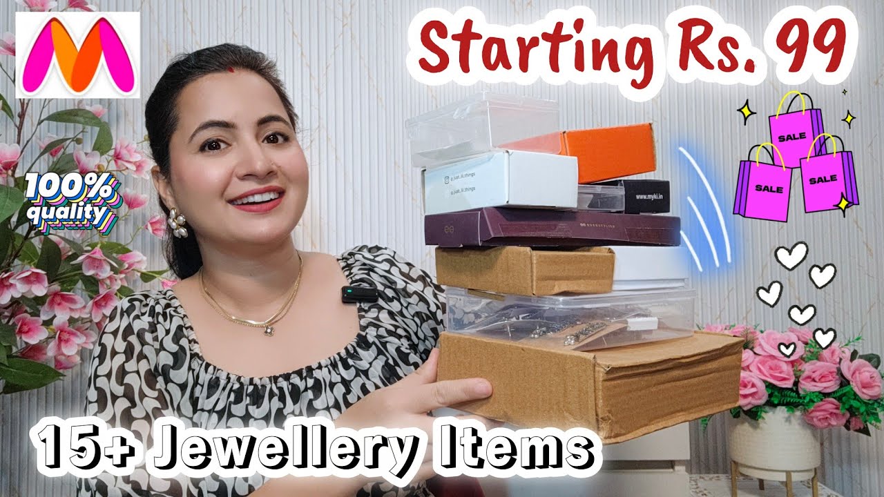 15+ Premium Everyday Jewellery From Myntra | Myntra Jewellery Haul 💕 | Neema's Talk  
