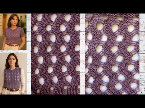Wave Pattern with Automated Short Row Knitting +DesignaKnit | #MachineKnitting