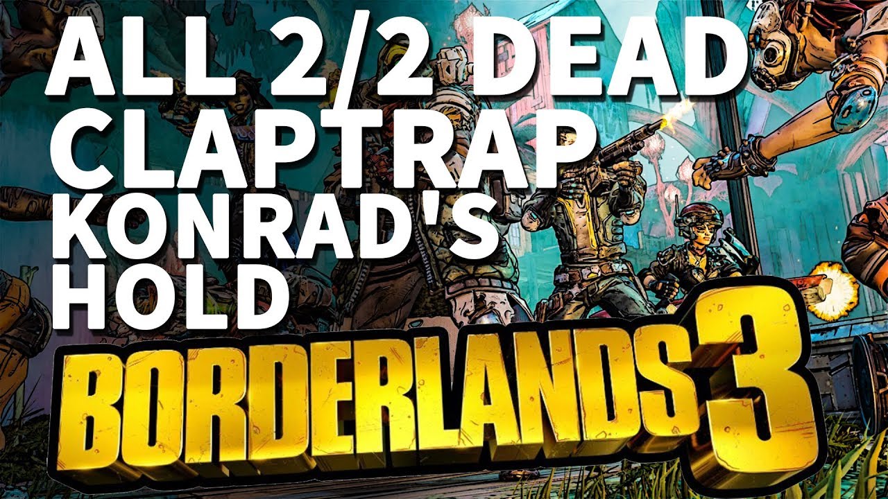 All Konrad's Hold Dead Claptrap Locations Borderlands 3