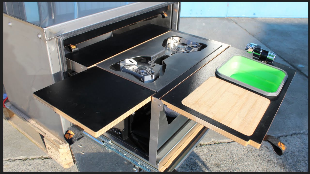 Mobile Outdoor Fahrzeugküche für Camper und LKWs | Details | Nüssli Fahrzeugbau AG