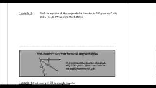 Unit 5 Day 1 Perpendicular and Angle Bisectors