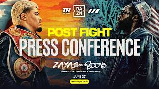 Xander Zayas Vs Jaron Boots Ennis Post Fight Press Conference | Matchroom Boxing