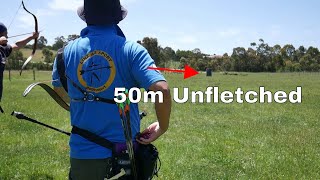 Ottoman Archer Outshoots Modern Archer - 50M Unfletched