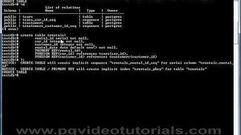 Create tables part 4