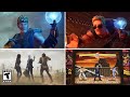 ALL Fortnite Zero Point Crossover Trailers - Fortnite Alien Xenomorph, Street Fighter, Agent Jonesy
